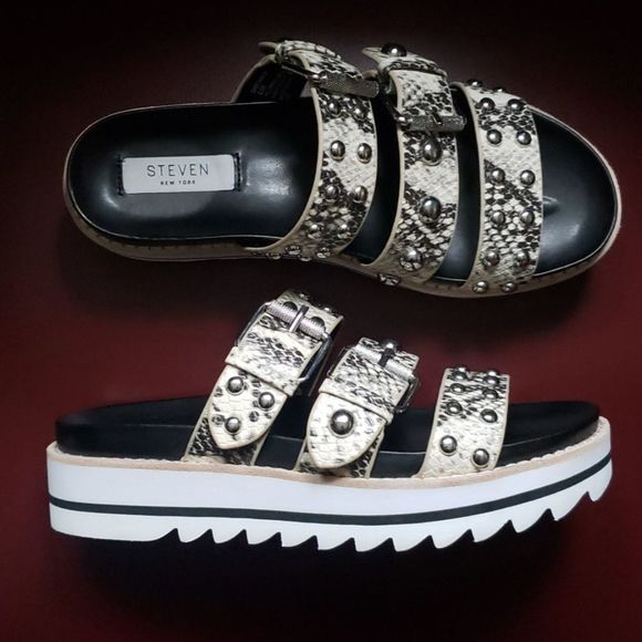 STEVEN NEW YORK Y2K-Chic Studded Platforms - Picture 1 of 13